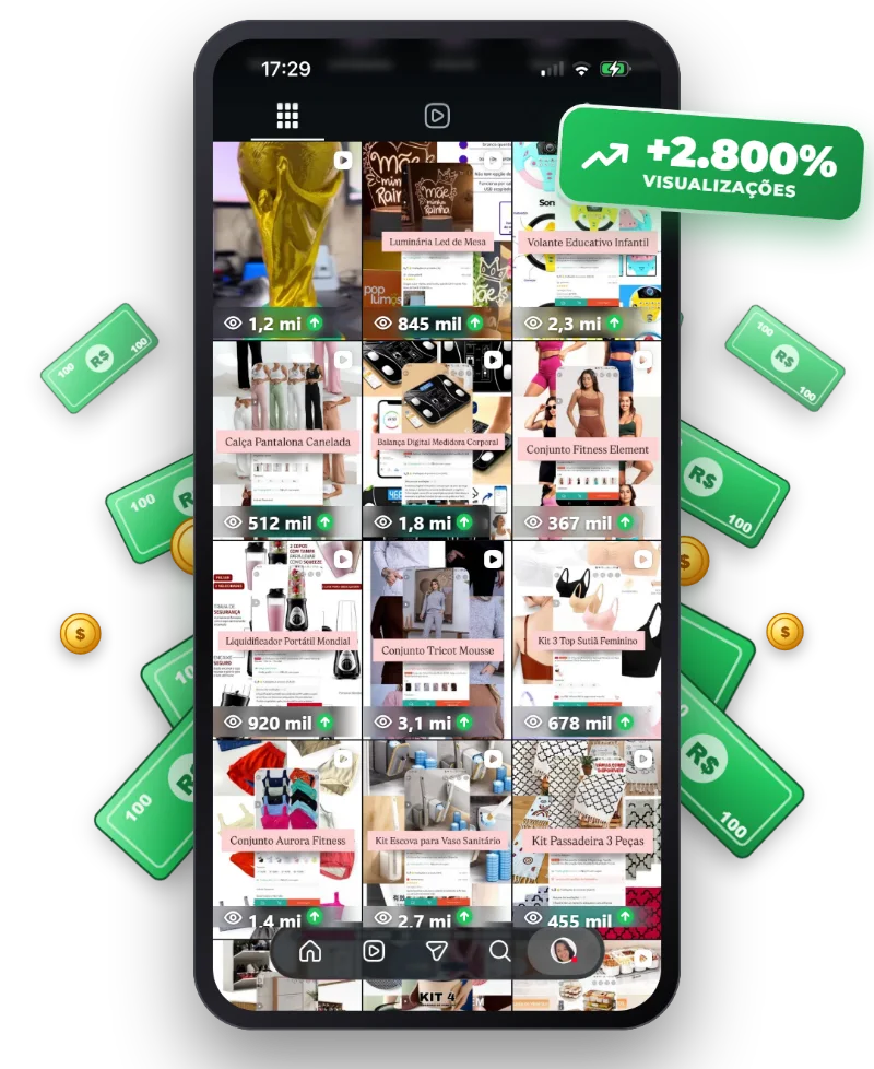 Perfil com muitas visualizações usando o BoxViral